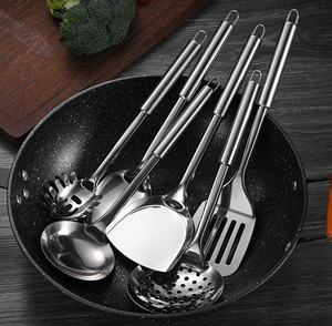 Premium Steel Dinnerware Serving & <b>Cooking</b> Spoons <b>Set</b> For Kitchen Everyday Use Food Grade <b>Cooking</b> tools - Product Image 1