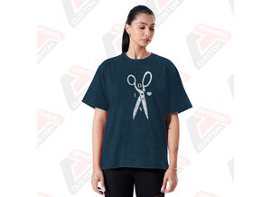 เสื้อยืดคอกลมลำลองผู้หญิงใหม่ ผ้าฝ้าย 100% ตกแต่งด้วยผ้าคุณภาพสูง เสื้อสำหรับช่างตัดผมฤดูร้อน - Product Image 5