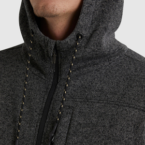Sudadera con Capucha para Hombre, 100% Algodón, Color Gris Jaspeado, Tejido de Punto, Corte Regular, Informal, para Exteriores, con Bolsillo en el Pecho, Ecológica - Product Image 3