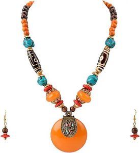 Best Resin Necklace for Girls and Woman Use Wear New Design Good Quality Resin Necklace Party - Product Image 4