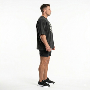 Camiseta Deportiva de Corte Holgado con Efecto Lavado, 250 GSM, 100% Algodón, Estilo Urbano para Hombre y Mujer, OEM - Product Image 2