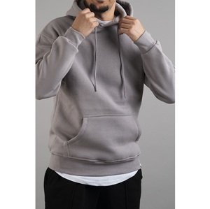 Top Quality Men's Custom Logo Blank Drop Shoulder Hoodies Oversize Pullover Heavyweight Terry Hoodie for Men <b>Sweatshirt</b> - Product Image 2