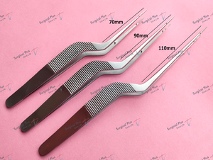 Juego de 3 Pinzas Micro Yasargill Bayonet, Instrumento Quirúrgico Manual de Acero Inoxidable para Neurocirugía y Neurología Básica - Product Image 3