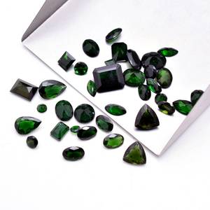 100% naturel de qualité supérieure Chrome Diopside ovale coupe lâche véritable taille calibrée gemmes et pierres à des prix abordables vente en vrac OEM - Product Image 3