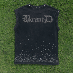 Camiseta sin mangas personalizada de punto casual para hombre, para entrenamiento y fitness, de color liso, cuello redondo, de secado rápido y transpirable. - Product Image 5