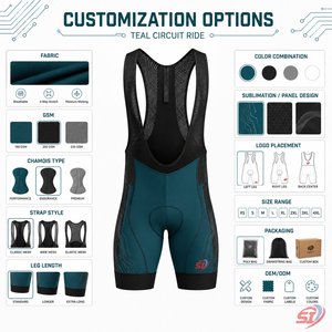 Cuissard de cyclisme premium pour homme, personnalisé, à séchage rapide, rembourré, vêtements de vélo - Product Image 5