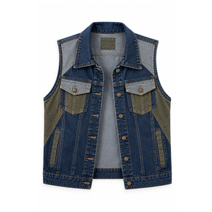 Gilet en jean délavé aux enzymes pour femme avec ourlet effiloché, commandes de marques privées à faible MOQ pour les détaillants de vêtements aux États-Unis - Product Image 5