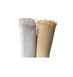 Gelbes Kunststoff-Cane-Gurtband-Synthetisches Rattan-Mesh-Rohr material für Korb möbel Garten handwerk auf Lager