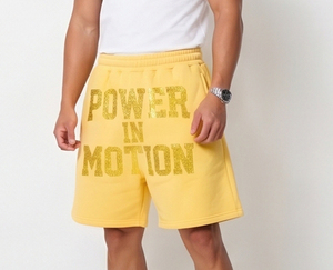 <b>Men's</b> Baggy <b>Sweat</b> <b>Shorts</b> Casual 100% Polyester Fleece Breathable Mid Elastic Waist Rhinestone Baggy Loose Fit Knitted <b>Short</b> <b>Men</b> - Product Image 6
