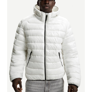 OEM Custom <b>Men</b> Plus Size Winter Quilted <b>Jacket</b> Waterproof Windbreaker Zipper Hoodie Embroidered Casual Snow Wear puffer hiking - Product Image 1