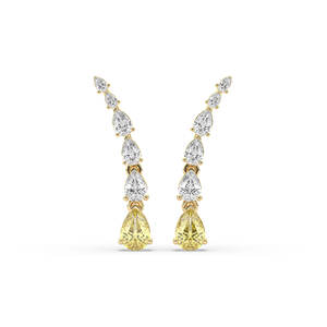 Boucles d'oreilles clous en diamant de laboratoire 2,70 carats, or massif 14 carats, certifiées IGI, pour femme, légères, durables, bijoux de luxe pour soirée - Product Image 6