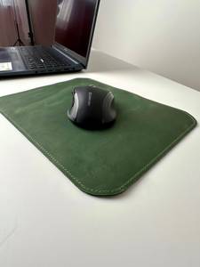 Tapis de souris en cuir véritable fait main, base antidérapante en daim, tapis de bureau personnalisé, tapis d'écriture exécutif pour ordinateur LMP-0051 - Product Image 5