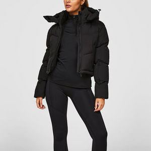 Veste d'hiver courte en duvet noir uni pour femmes, design de haute qualité, nouvelle conception, vestes à bulles sur mesure pour femmes par Maven Togs - Product Image 5