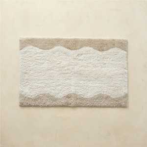 Tapis de bain 100% coton tufté à points de chaînette, absorbant, antidérapant, écologique, style européen, fabriqué à la machine - Product Image 6