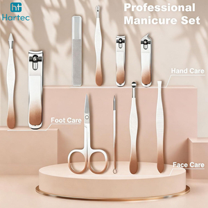 Factory Price Best Product Professional Stainless Steel Manicure and Pedicure Set Sharp <b>Nail</b> Cutter Ear Pick Cuticle Pusher Kit - Product Image 4
