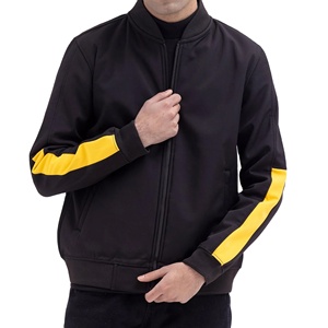 Blousons Bomber Homme Printemps Anti-Plis Coupe-Vent Décontractés en Nylon Enduit à Manches Longues avec Fermeture à Bouton Unique – Grande Vente - Product Image 2