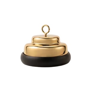 Ollas calientes de Metal de último diseño, cazuela de forma redonda, ollas calientes llamativas, vajilla, Hogar, Restaurantes, bodas, calentador de alimentos elegante - Product Image 1