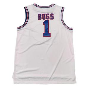 Maillot de basket-ball unisexe en gros, tissu mesh, logo personnalisé, nom de l'équipe, séchage rapide, respirant, 100% polyester, col en V, sans manches - Product Image 4
