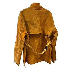 Veste de soudeur pour hommes, cuir de vachette de qualité supérieure, veste de sécurité pour le soudage, cuir résistant, veste de soudeur confortable - Product Image 6