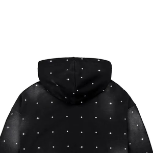 Sudadera con Capucha con Estampado de Puntos Negros, Corte Regular, Tejido de Poliéster, Ropa de Otoño con Bolsillos, Sudaderas con Capucha para Mujer - Product Image 5