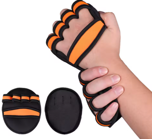Professional Manufacturer Heavy Duty Leather Hand Grips Gymnastics Palm Protector Hand Grip Weightlifting Workout Grip Pad - Product Image 6