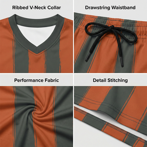 Maillots de football d'hiver respirants à rayures 100 % polyester, personnalisables par sublimation, pour équipes unisexes – Offre Spéciale - Product Image 4