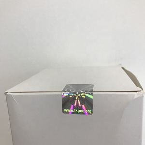 Autocollant d'étiquette de sécurité holographique 3D personnalisé matériau PET pour dentifrice shampooing soins de la peau parfum rouge à lèvres Lotion - Product Image 3