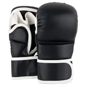 Gants de boxe à lacets de qualité supérieure, très demandés, avec logo personnalisé, en cuir de vachette, pour adultes, compétition, respirants - Product Image 4