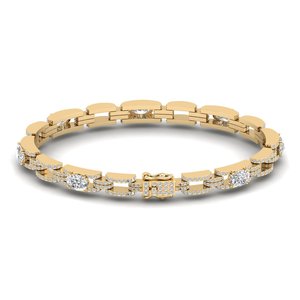 REYES Personalized 14K <b>Solid</b> <b>Gold</b> GRA Certified Moissanite Tennis <b>Bracelets</b> For Women Luxury Wedding Gift Women Fine Jewelry - Product Image 5