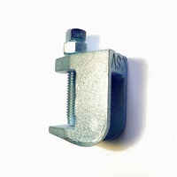 Collier de serrage pour poutre 12 mm en acier galvanisé, collier de serrage robuste pour tube, support de tige filetée, fixation industrielle, quincaillerie de construction