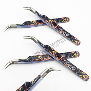 แหนบต่อขนตาสแตนเลสเคลือบกระดาษลายคิตตี้ ขนาด 10 มม. คุณภาพสูง ความแม่นยำสูง ยี่ห้อ RMI รับผลิตแบรนด์ส่วนตัว สำหรับต่อขนตาไฟเบอร์ - Product Image 6