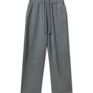 Pantalon de jogging ample en molleton de coton épais 350 g/m² pour homme, coupe droite, style vintage - Product Image 2