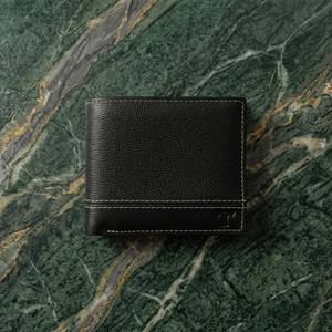 Portefeuille minimaliste en cuir véritable pour homme, porte-cartes court, poche à monnaie, blocage RFID, antivol, cadeau quotidien - Product Image 2
