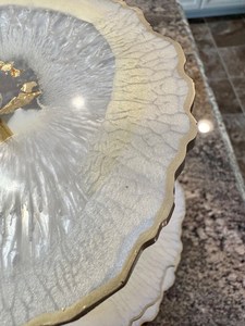 Epoxy Resin <b>Cake</b> Stand with Unique Pattern for Home and Party Use - Product Image 5