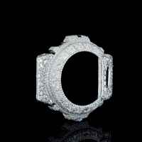 Montre Starspire Jewels GA100 Hip Hop Gshock Vintage Luxe en argent sterling 925 sertie de diamants Moissanite VVS, lunette 40-44 mm
