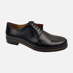 Chaussures habillées à lacets pour hommes, en cuir de veau, semelle extérieure faite à la main, bout fermé, antidérapantes, pour le bureau et la carrière - Product Image 1