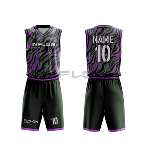 Conjunto de Uniformes de Baloncesto de Alta Calidad, Personalizados por Sublimación, para Entrenamiento o Partido - Product Image 3