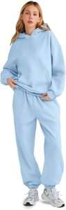 Female Casual Tracksuit Hoodie and Trouser <b>Set</b> Comfortable Relaxed Fit Athleisure Wear Soft Fabric Daily Outfit For Daily Wear - Product Image 3