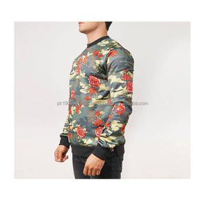 Nouveau dernier design Sweatshirts avec logo brodé personnalisé Sweat-shirt en coton à col rond Sweat-shirt décontracté pour hommes - Product Image 2