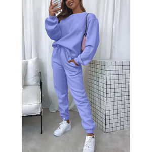 Survêtement pour femme personnalisable à capuche, coupe ajustée, respirant, séchage rapide, motif uni, style décontracté, adulte, hiver, 100% coton - Product Image 3