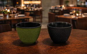 Betea mug with infuser st Sale Japanese Style Cast Iron <b>Cup</b> & <b>Saucer</b> Set-Durable & Heat Resistant for Coffee & Tea - Product Image 2