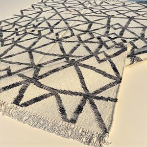 Alfombra Kilim de Lana Hecha a Mano, Tejido Plano, Patrón Abstracto, Ecológica, Antideslizante, Decoración Moderna para Sala de Estar - Product Image 3