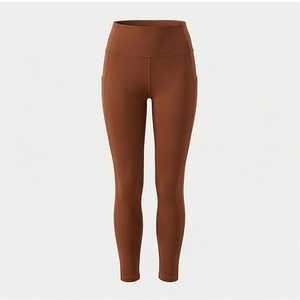 High Waist Full Length <b>Women's</b> <b>Leggings</b> Solid Color Seamless Stretch Knitted Spandex Nylon All Seasons Basic Style - Product Image 1
