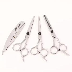 Ensemble de ciseaux à effiler professionnels pour coiffure, en acier inoxydable 4Cr13, lame tranchante, manche moyen, pour droitiers, 28 dents - Product Image 3