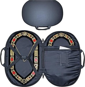 Estuche para Collar Masónico Shriner - Bordado a Máquina (Diseño Mejorado), Bolsa de Transporte para Francmasones - Product Image 2