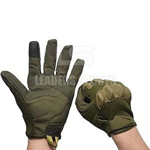 Gants de paintball en cuir respirant, coutures durables, sangle de poignet réglable, fermeture auto-agrippante pour l'entraînement sportif en extérieur - Product Image 3