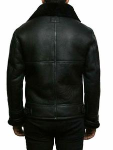 Chaqueta de Cuero Genuino para Hombre, Nueva Colección, Calidad Premium, Personalizable, Invierno, Transpirable, Resistente al Viento, Diseño Moderno, Forro de Piel Sintética - Product Image 2