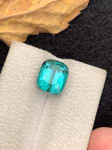 Tourmaline naturelle, pierre précieuse bleue de coupe fantaisie, pierre brute pour la fabrication de bagues et de pendentifs, bijoux en cristal - Product Image 5
