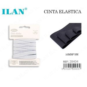 Nastro elastico Ilan 10 mm x 3 m per cucito e artigianato - Product Image 1