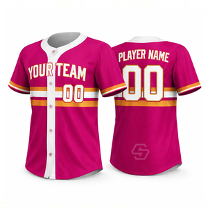 New Arrival Customize Sublimation Printed Garment Dyed for Wash <b>Baseball</b> Jersey Unisex Adult Short Sleeve Moisture Wicking - Product Image 1